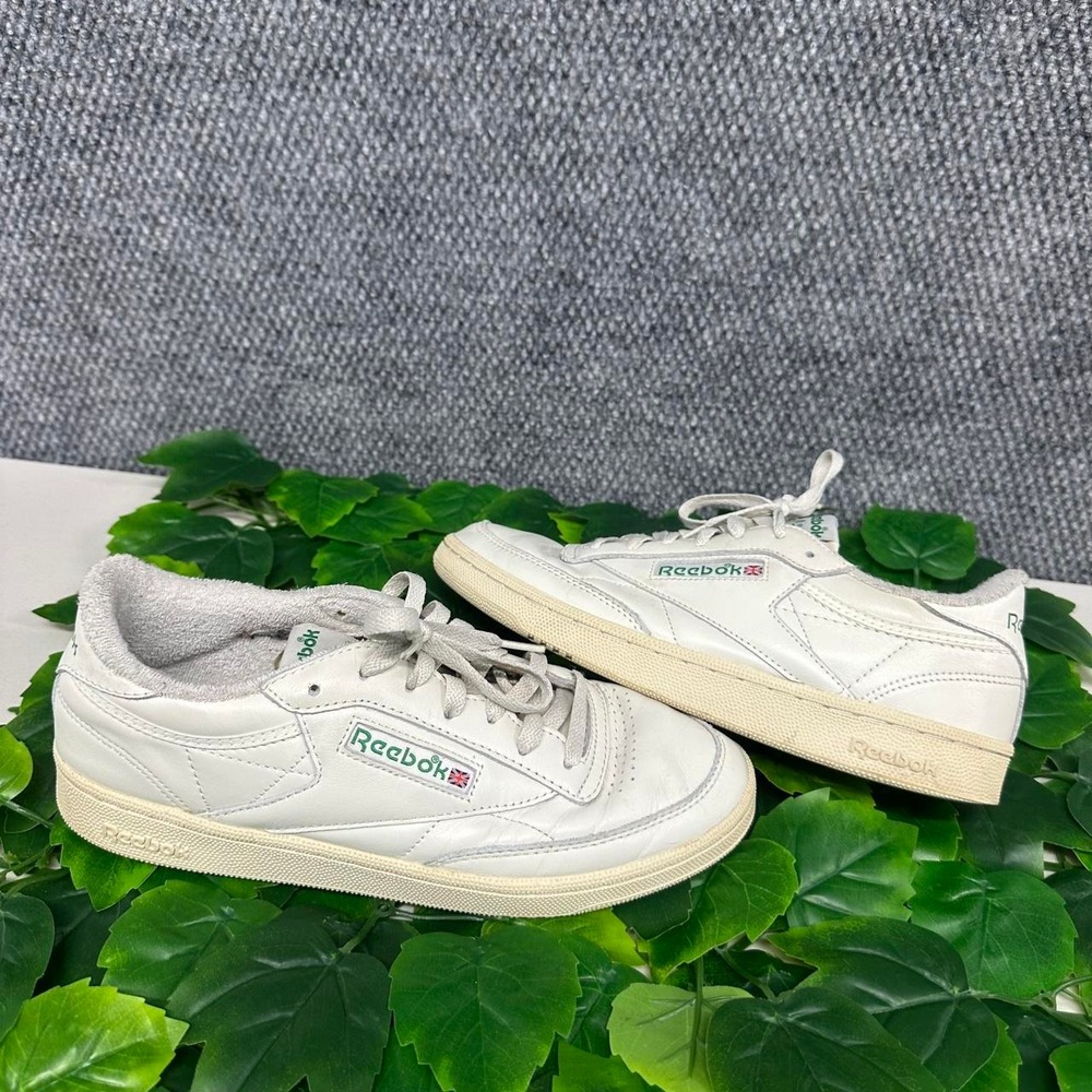 Reebok Club C White Green Low Top Sneakers